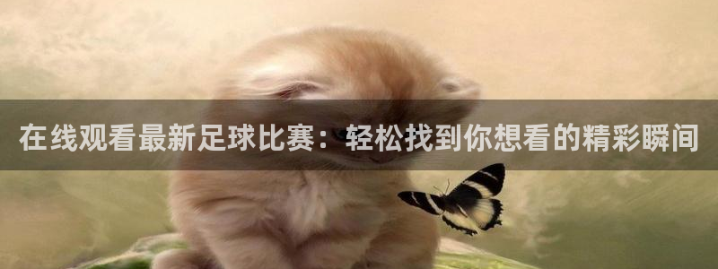  在线观看最新足球比赛：轻松找到你想看的精彩瞬间