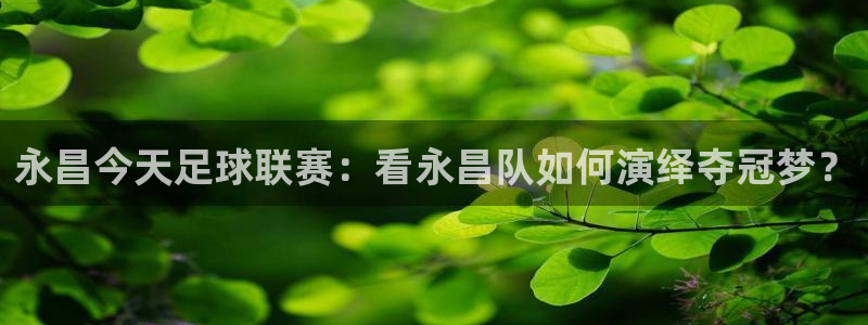 永昌今天足球联赛：看永昌队如何演绎夺